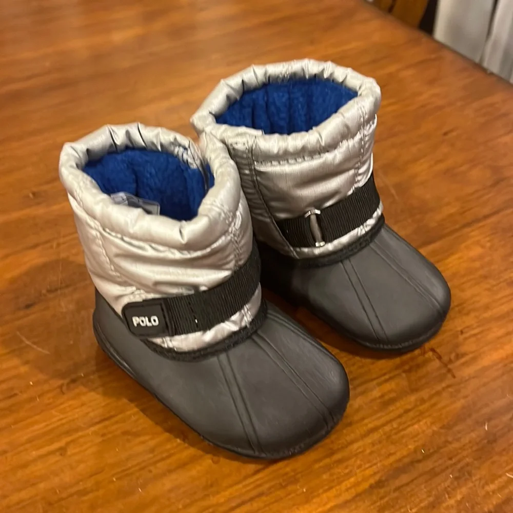 Polo Ralph Lauren Whistler Winter Baby Boots Boys Girls Booties Crib Infant Sz 2